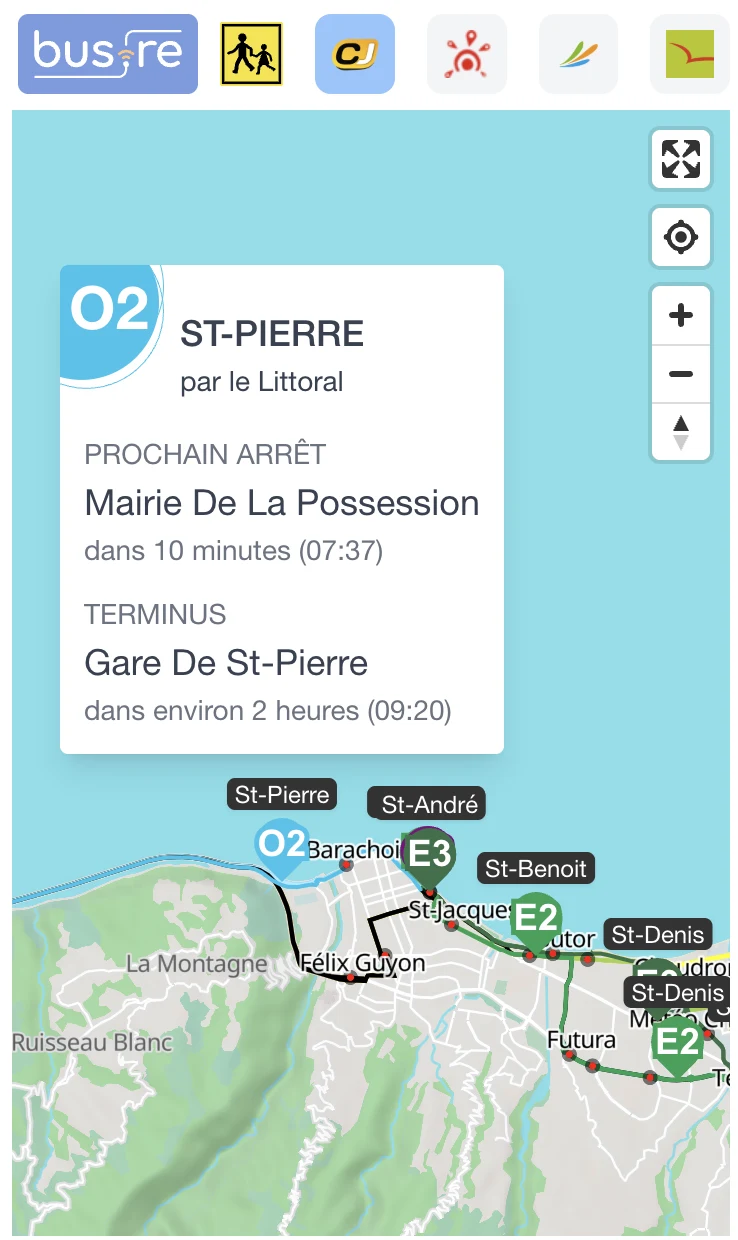 Bus.re screenshot